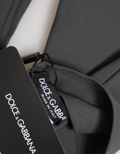 Dolce & Gabbana Dark Gray Viscose Elbow Length Mittens for Men