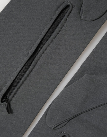 Dolce & Gabbana Dark Gray Viscose Elbow Length Mittens for Men