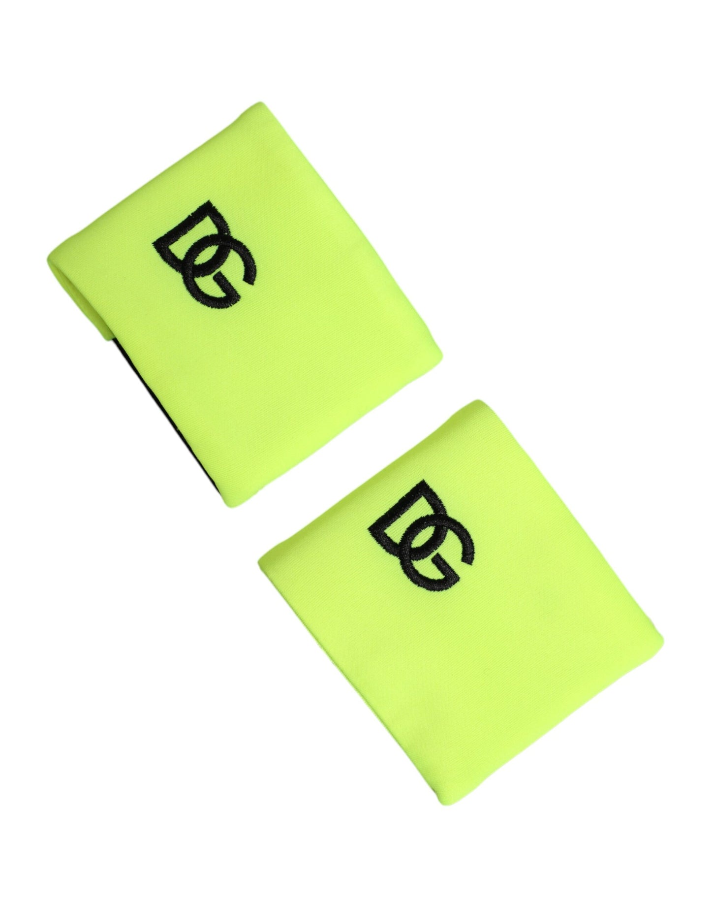 Dolce & Gabbana Yellow Green DG Logo Polyester Wristbands