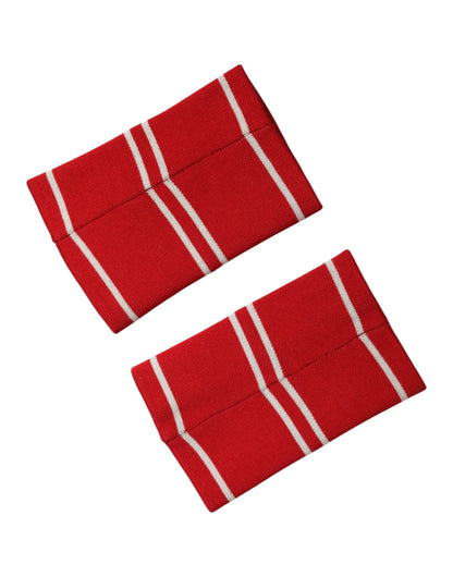 Dolce & Gabbana Red White DG Logo Cotton Wristband