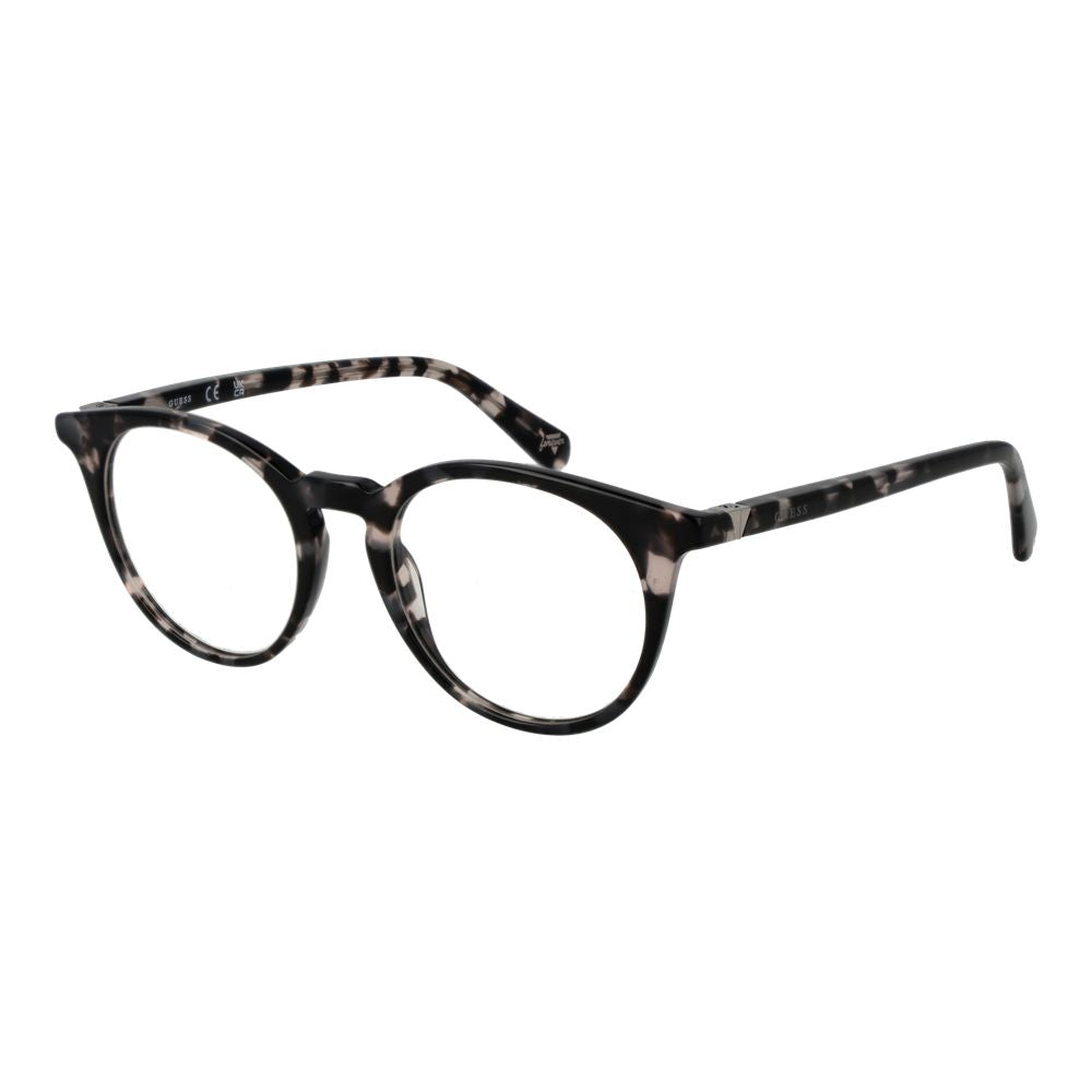 Guess Unisex Optical Glasses – Black Round Frame, 48mm