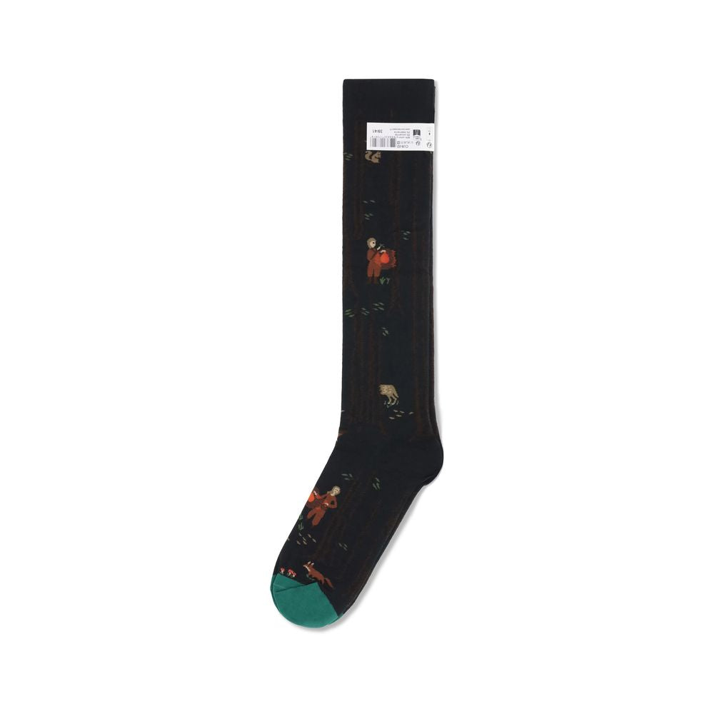 Bonne Maison Nature-inspired Pattern Socks