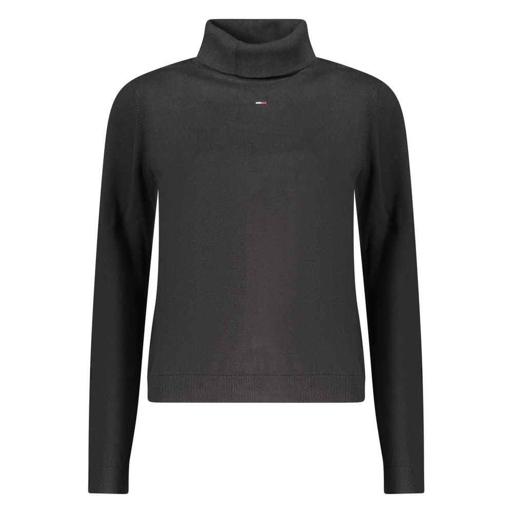 Tommy Hilfiger Black Cotton Sweater - A Timeless Wardrobe Essential