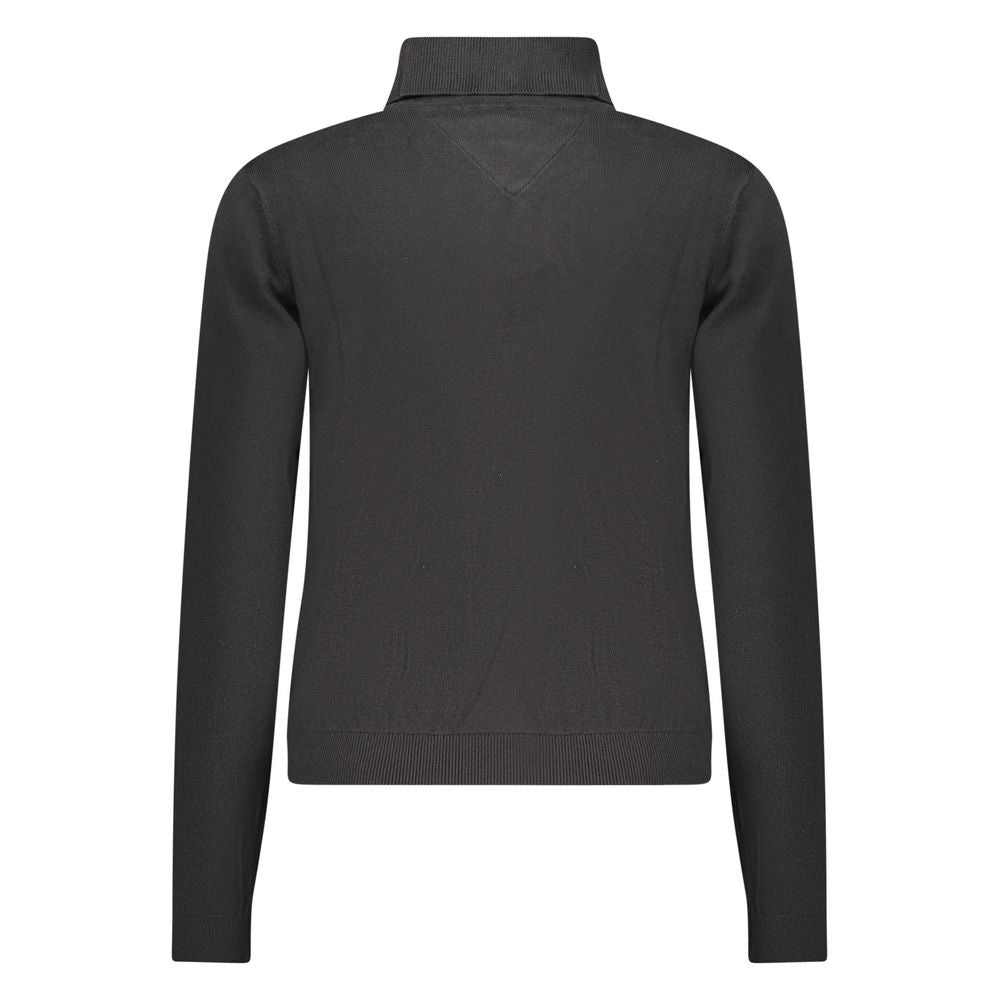 Tommy Hilfiger Black Cotton Sweater - A Timeless Wardrobe Essential