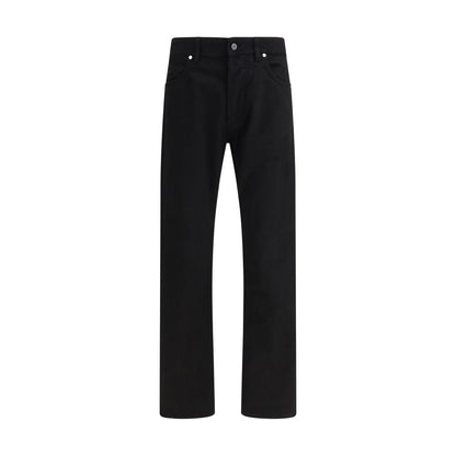 Stone Island Black Cotton Straight-Leg Jeans