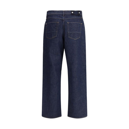 Stone Island Blue Cotton Straight-Leg Jeans - Timeless Essential for the Modern Man