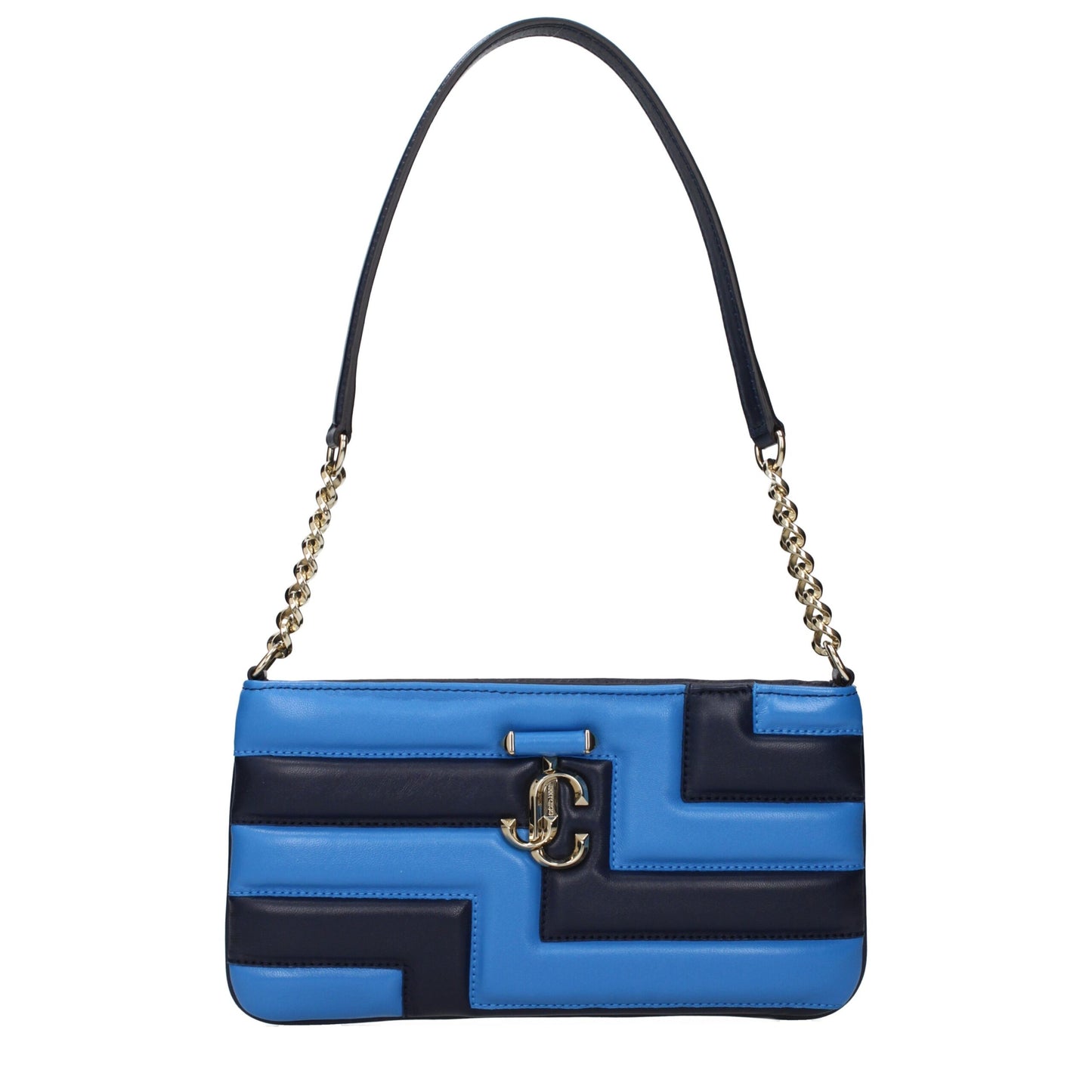 Jimmy Choo Blue Leather Shoulder Bag