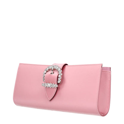 Jimmy Choo Pink Satin Clutch Bag - A Touch of Glamour