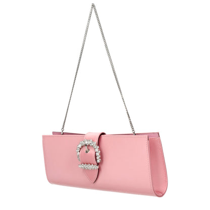 Jimmy Choo Pink Satin Clutch Bag - A Touch of Glamour