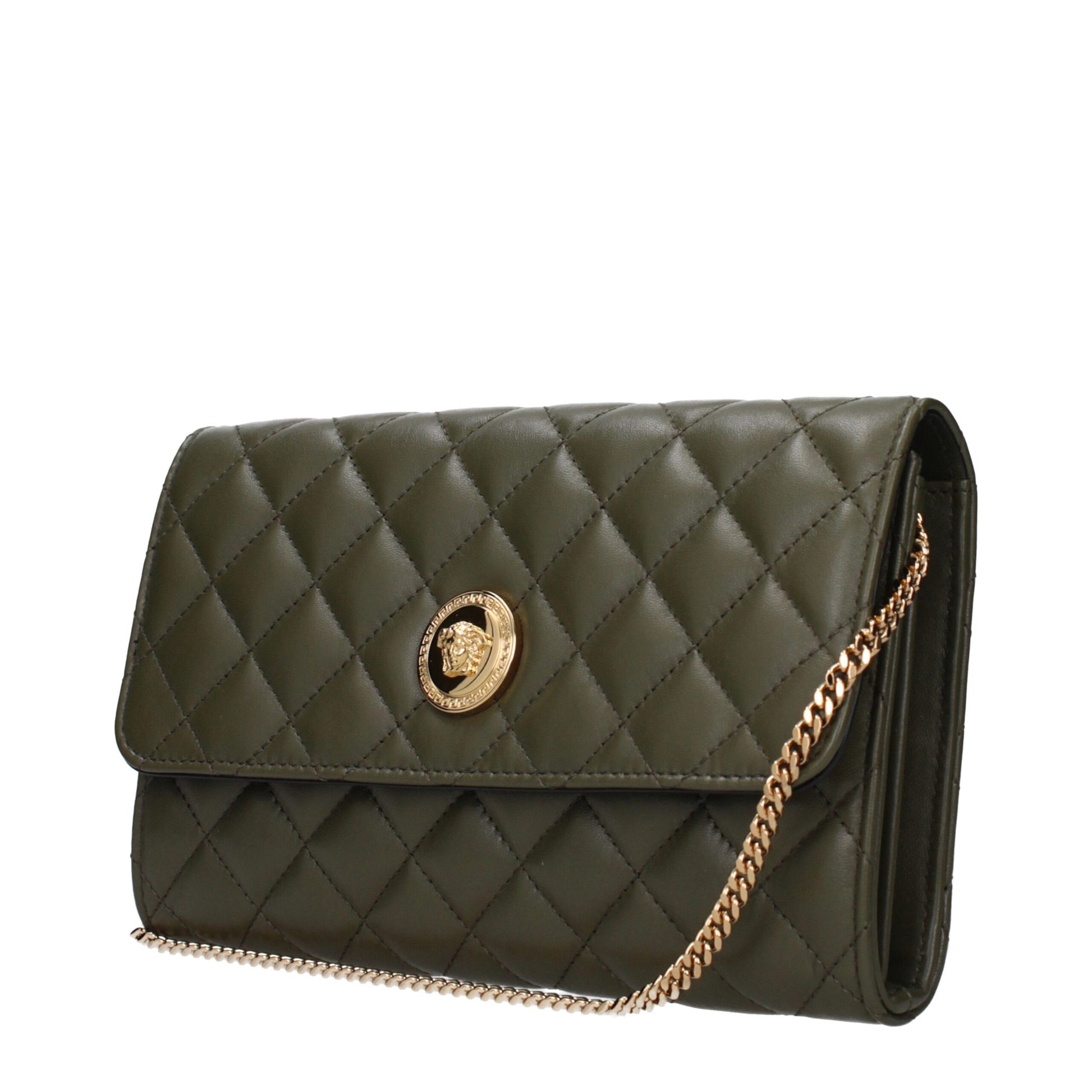 Versace Green Leather Clutch Bag - A Statement of Luxury