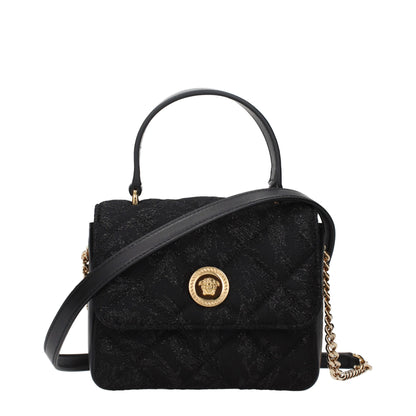 Versace Black Fabric Handbag: A Statement of Luxury