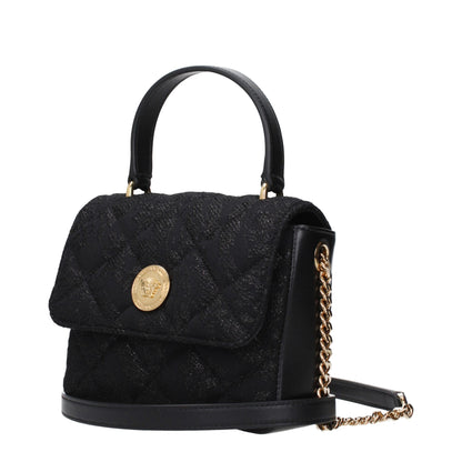 Versace Black Fabric Handbag: A Statement of Luxury