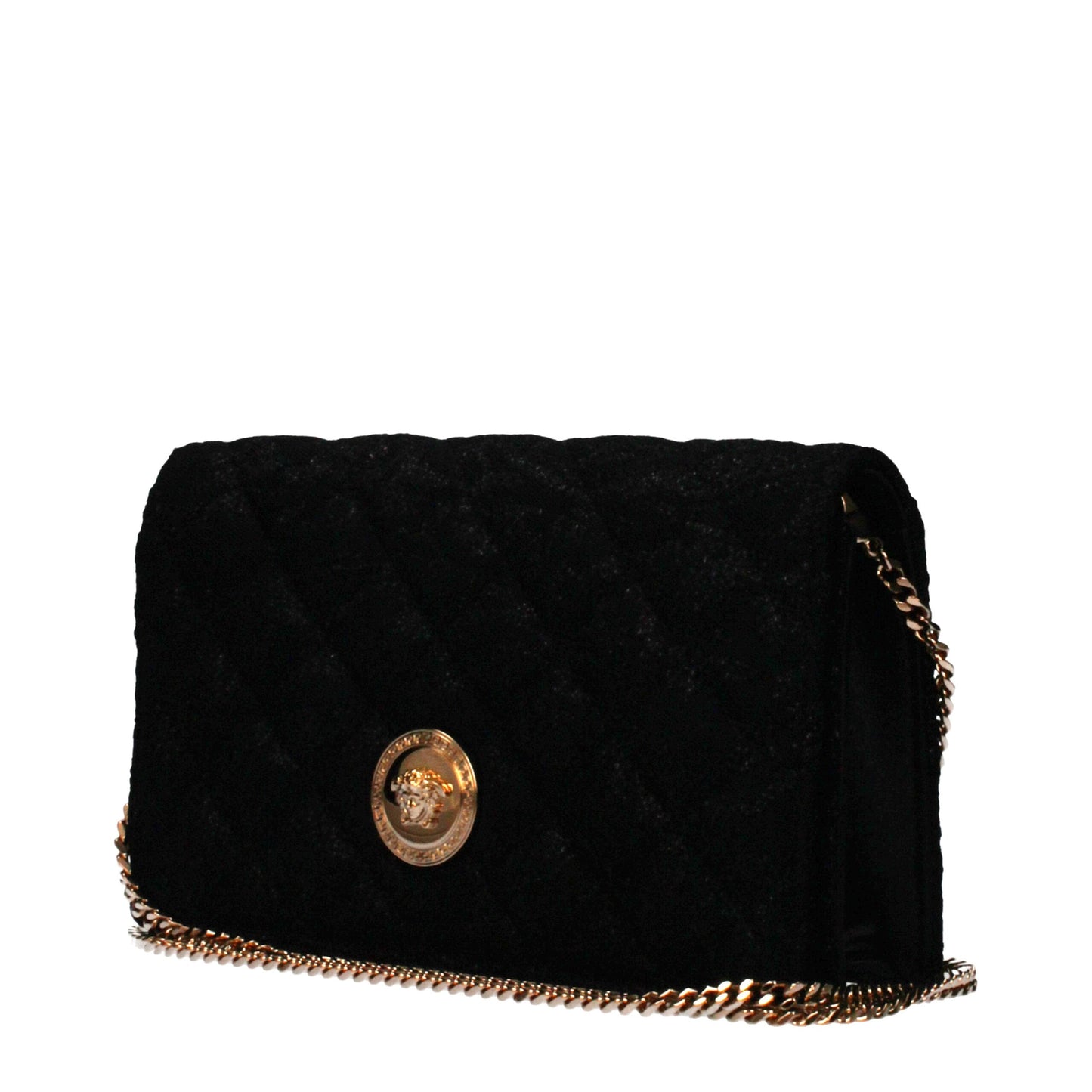 Versace Black Fabric Clutch Bag - Unleash Your Inner Glamour
