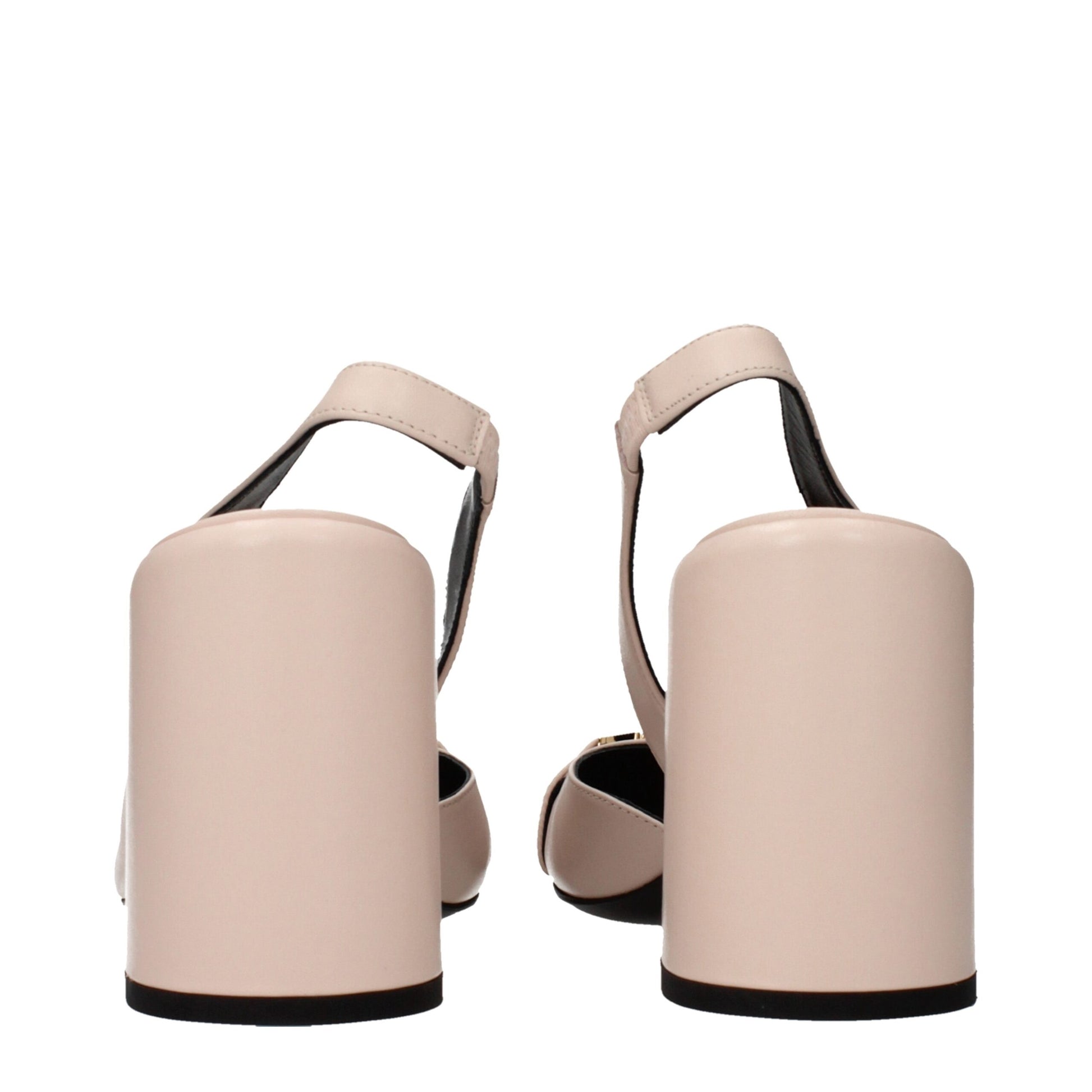 Versace Pink Leather High Heel Pumps