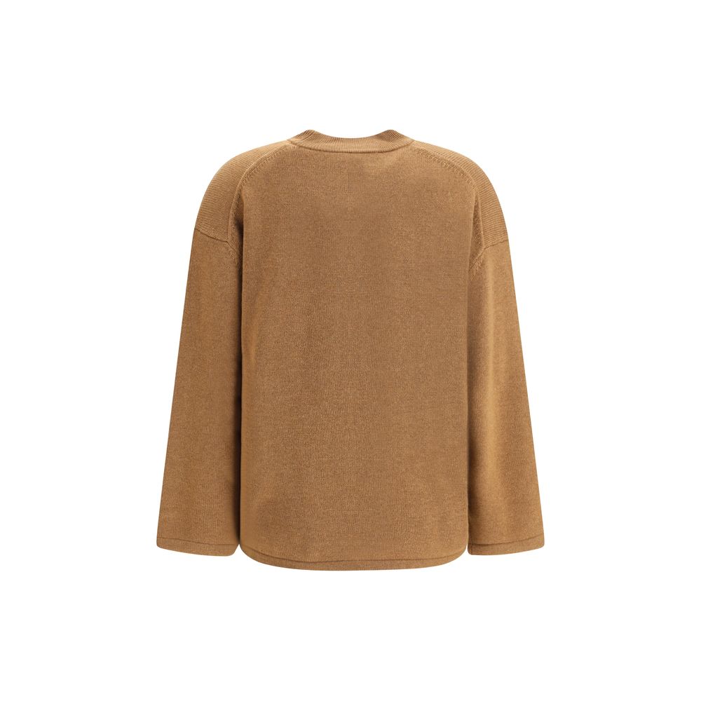Max Mara Pisano Sweater in Brown Wool
