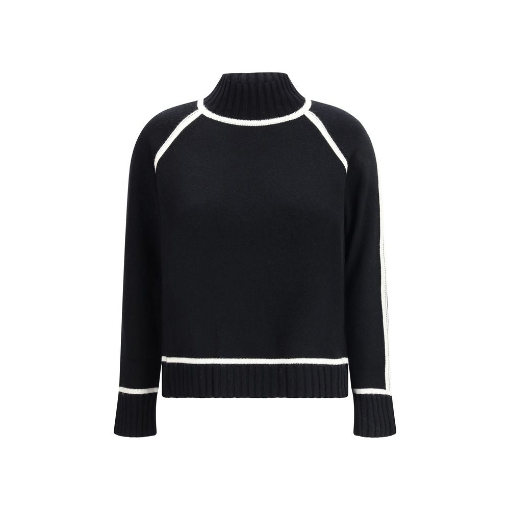 Max Mara Pescara Black Wool Turtleneck Sweater