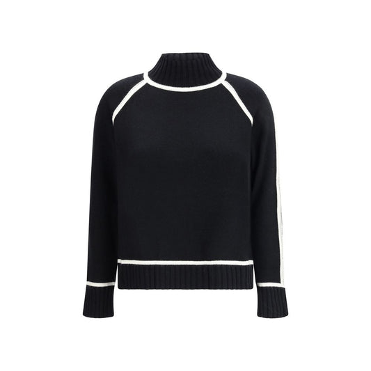 Max Mara Pescara Black Wool Turtleneck Sweater
