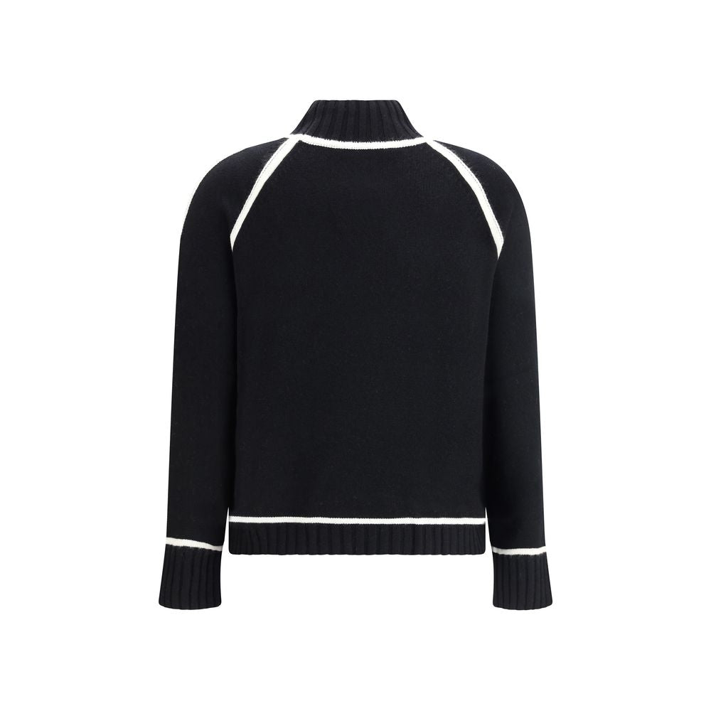 Max Mara Pescara Black Wool Turtleneck Sweater