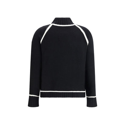 Max Mara Pescara Black Wool Turtleneck Sweater