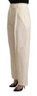 Jucca Off White Cotton High Waist Straight Women's Trousers