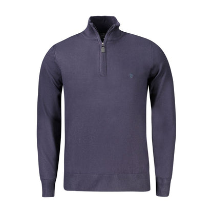 Coveri Moving Blue Nylon Sweater - Stylish and Versatile Half Zip