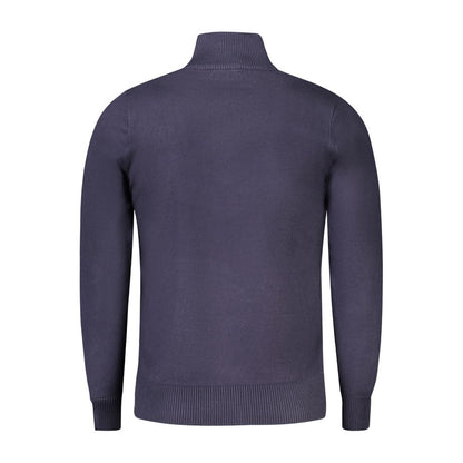 Coveri Moving Blue Nylon Sweater - Stylish and Versatile Half Zip