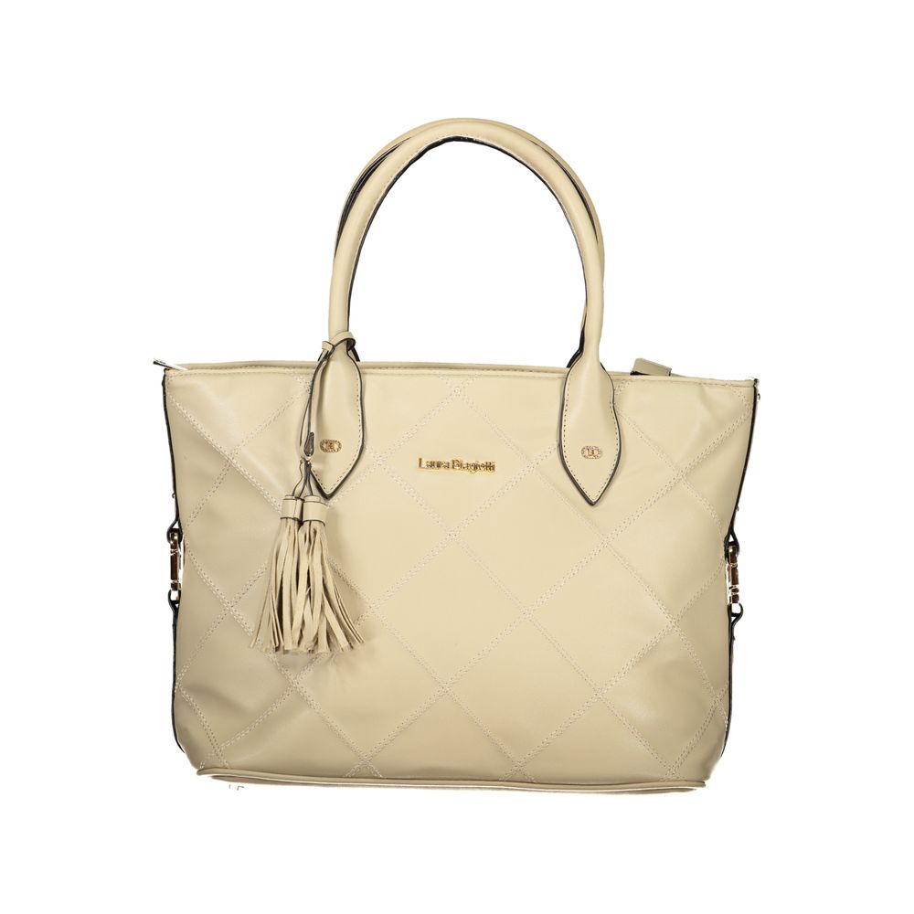 Laura Biagiotti Beige PVC Women Handbag - JALENE