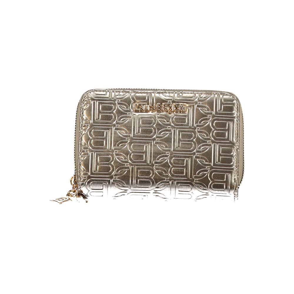 Laura Biagiotti Gray Polyethylene Double Arcade Wallet