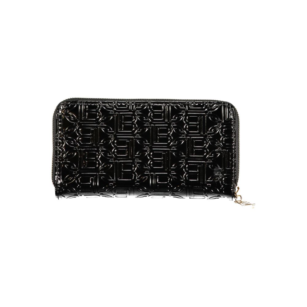 Laura Biagiotti Black Polyethylene Arcade Wallet