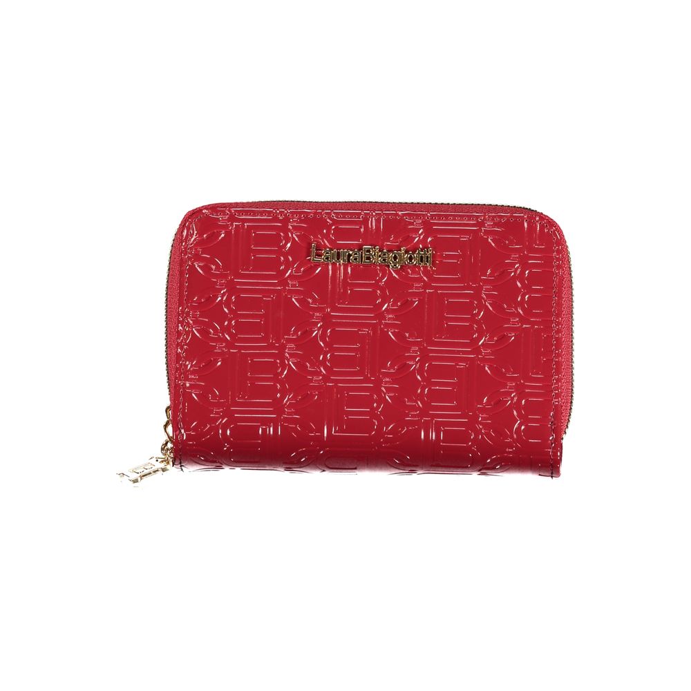 Laura Biagiotti Red Polyethylene Double Arcade Wallet