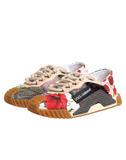 Dolce & Gabbana Multicolor Logo Low Top NS1 Sneakers