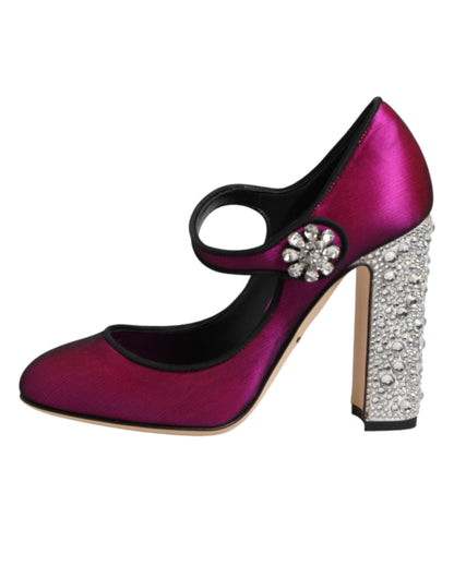 Dolce & Gabbana Pink Embellished High Heels Pumps