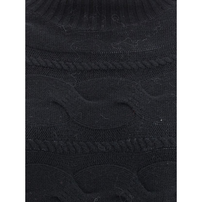 Max Mara Black Wool Sweatshirt - Timeless Elegance Redefined