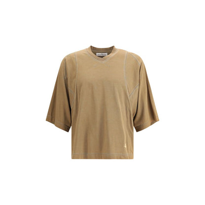 Vivienne Westwood Brown Cotton V-Neck T-Shirt