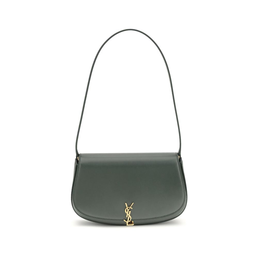 Saint Laurent Green Calf Leather Bos Taurus Shoulder Bag
