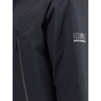 MM6 Black Polyester Parka