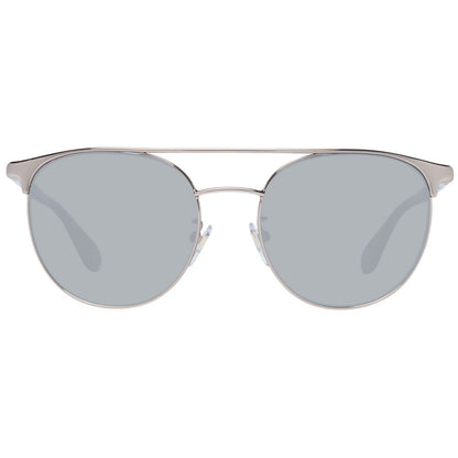 Carolina Herrera Women’s Sunglasses – Silver Aviator Frame, Blue Lenses
