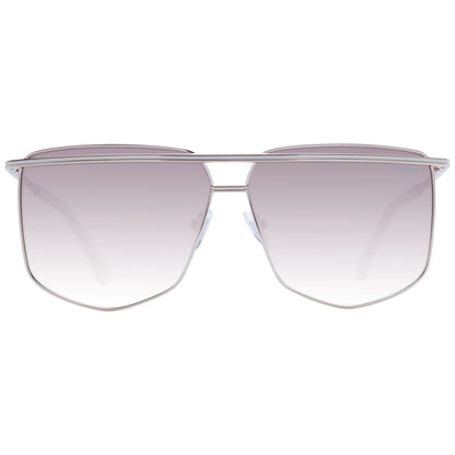 Guess Women’s Silver Sunglasses – Aviator Style with Grey Gradient Lenses