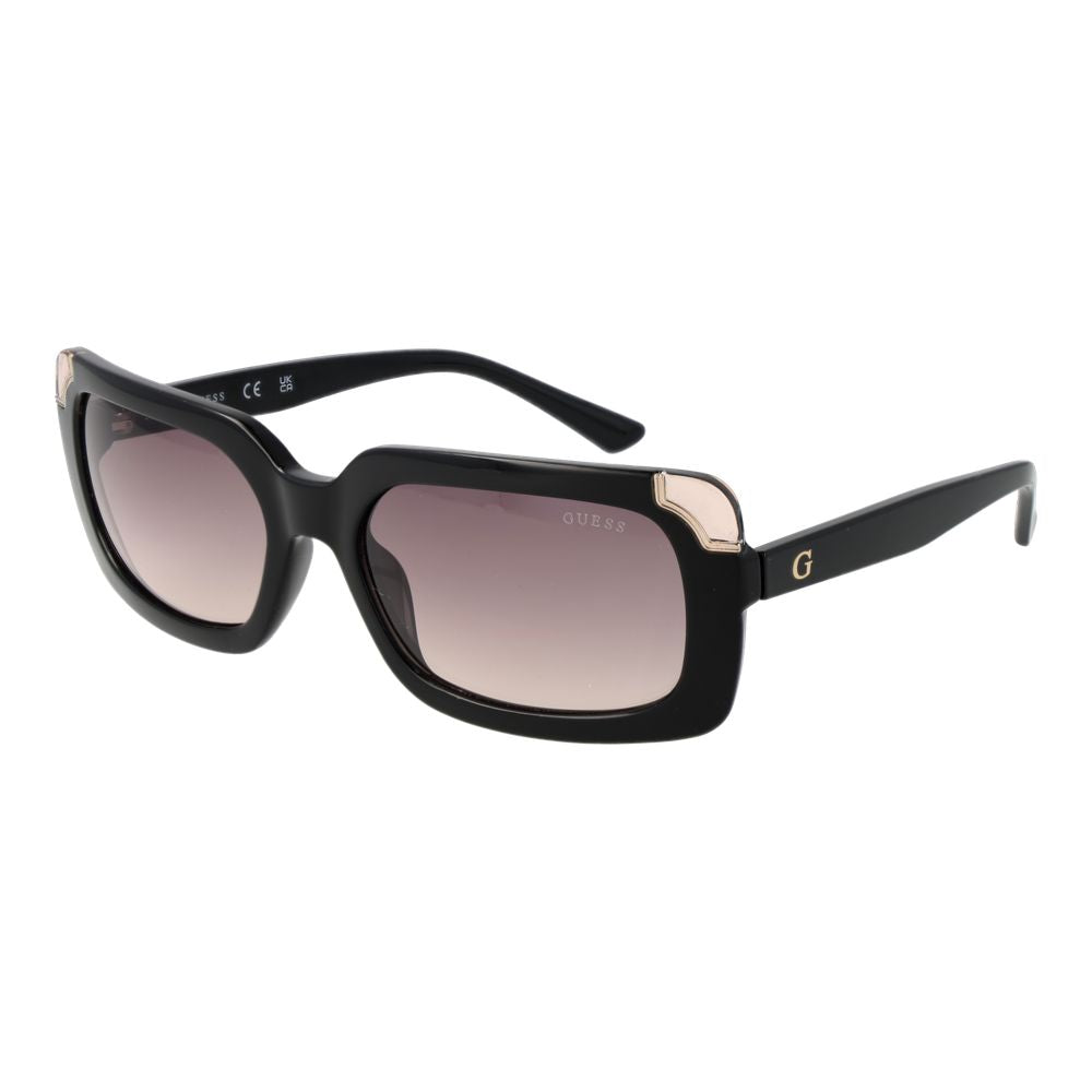 Guess Women’s Sunglasses – Black Rectangle Frame, Grey Gradient Lenses
