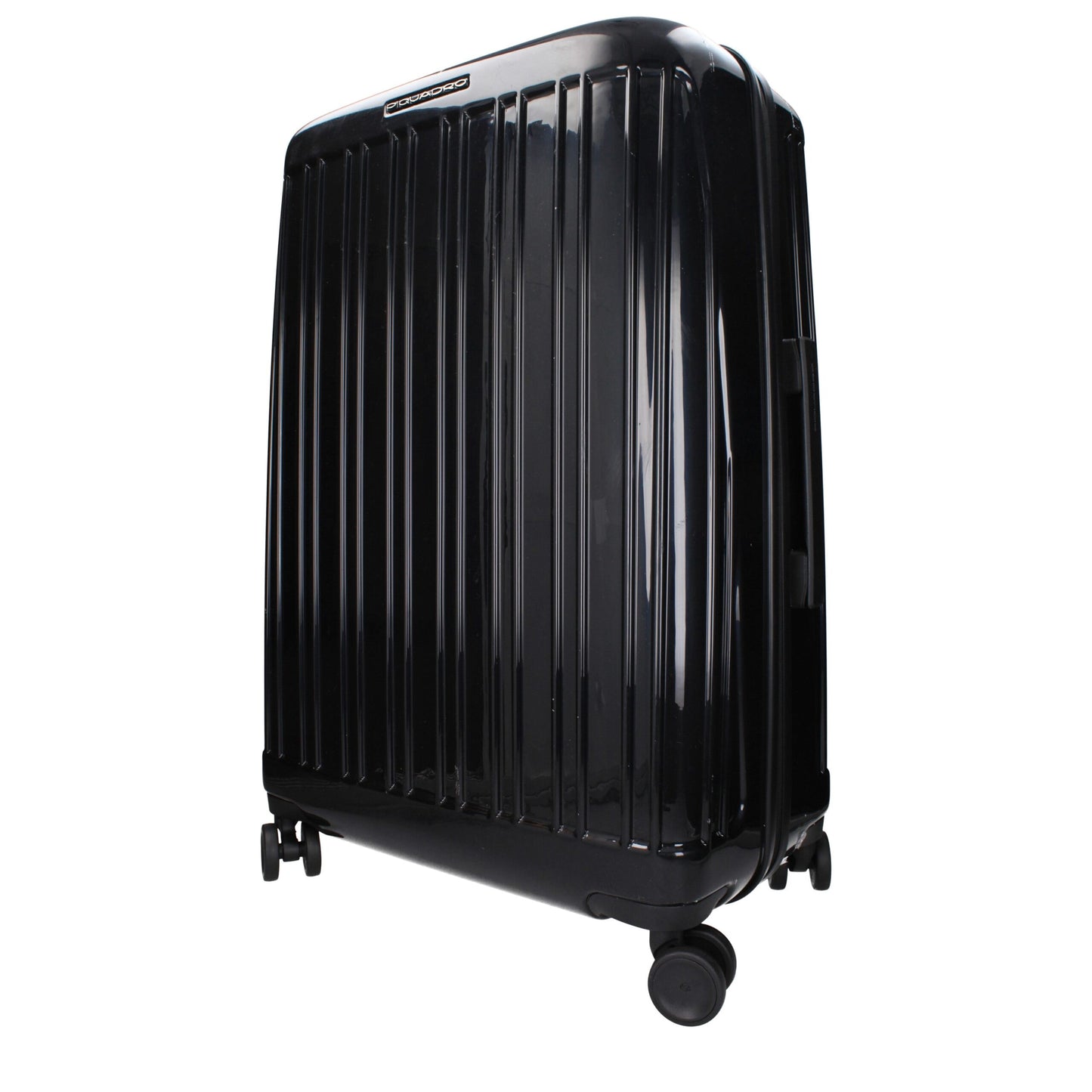 Piquadro Black Polycarbonate Trolley Luggage