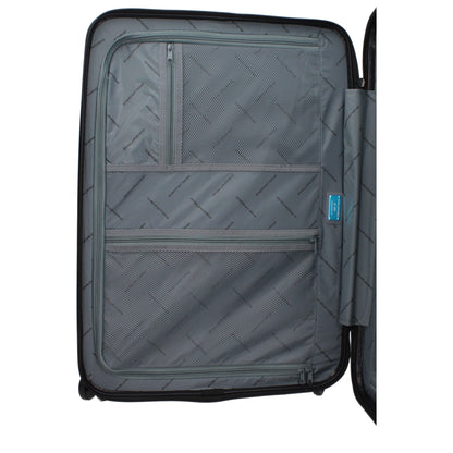 Piquadro Black Polycarbonate Trolley Luggage