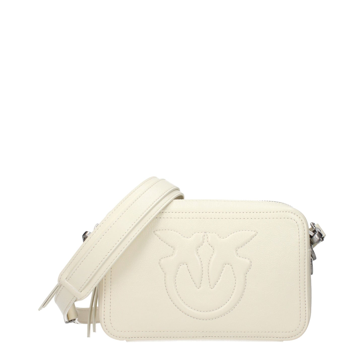 PINKO White Leather Crossbody Bag - A Statement in Elegance