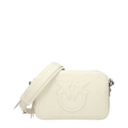 PINKO White Leather Crossbody Bag - A Statement in Elegance