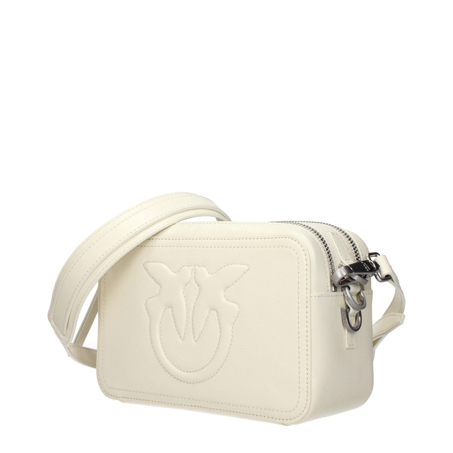 PINKO White Leather Crossbody Bag - A Statement in Elegance