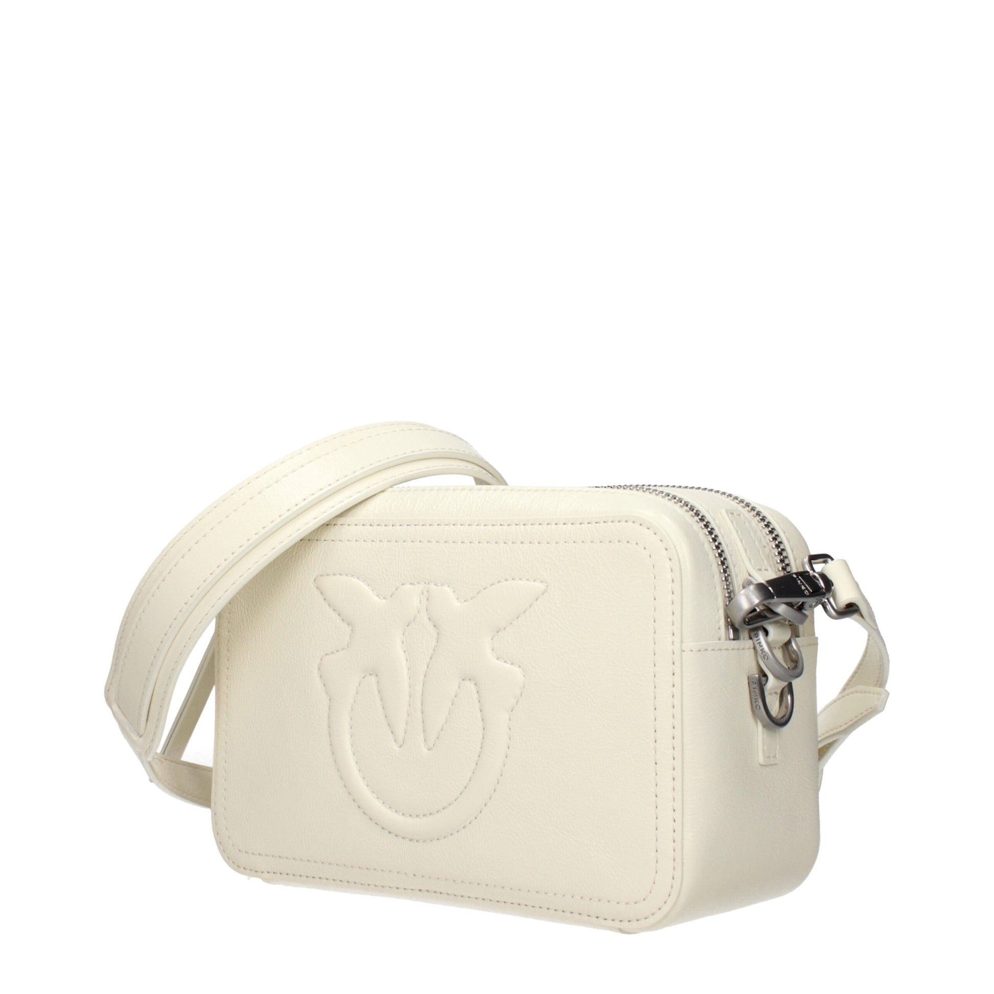PINKO White Leather Crossbody Bag - A Statement in Elegance