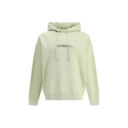 Off-White Green Cotton Sweatshirt: Urban Elegance Redefined