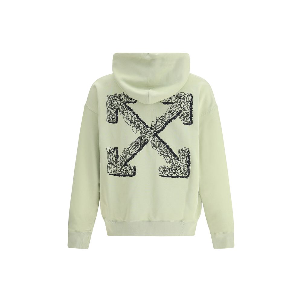 Off-White Green Cotton Sweatshirt: Urban Elegance Redefined