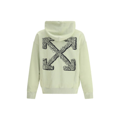 Off-White Green Cotton Sweatshirt: Urban Elegance Redefined