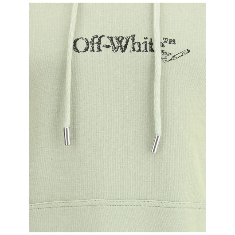 Off-White Green Cotton Sweatshirt: Urban Elegance Redefined