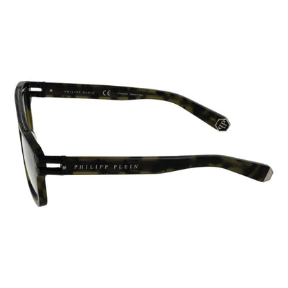Philipp Plein Men’s Green Titanium Optical Glasses – Square Frame